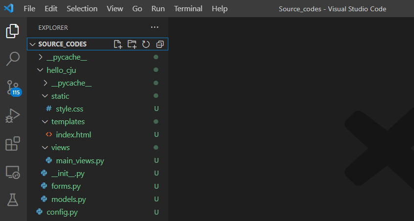 vscode project structure