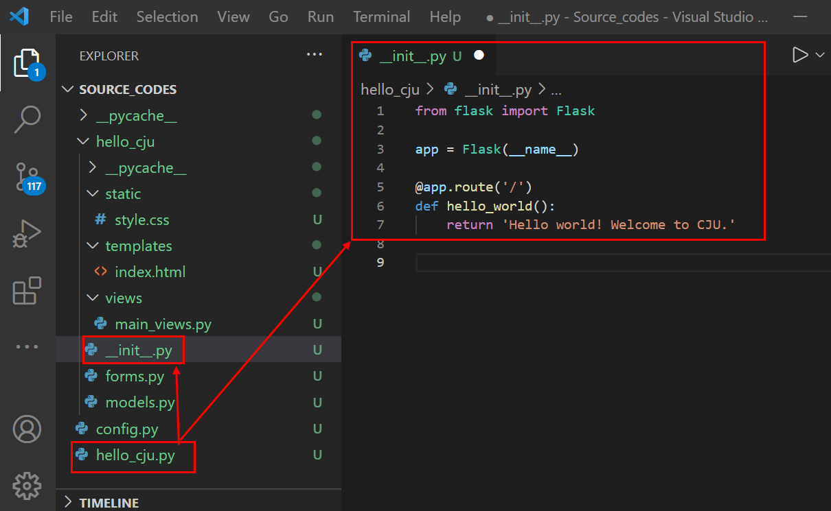 vscode project structure