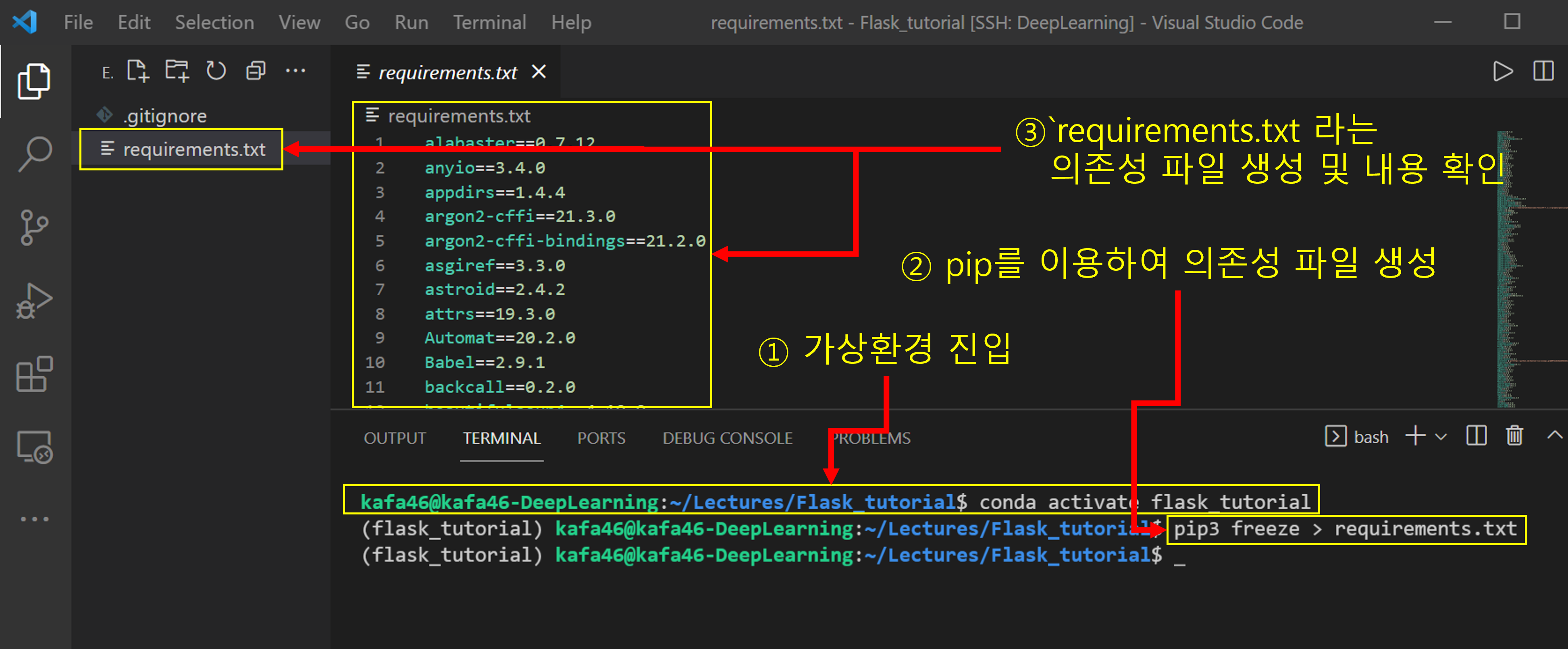 create requirements.txt